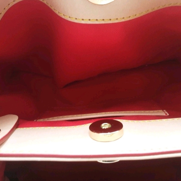 NWT CHEVRON BRENNA Dooney & Bourke Blue and Tan Chevron Tote - Picture 5 of 11